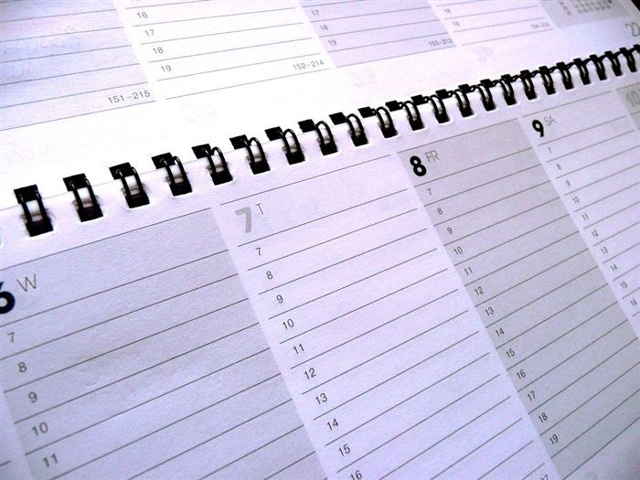 Calendario de planificación